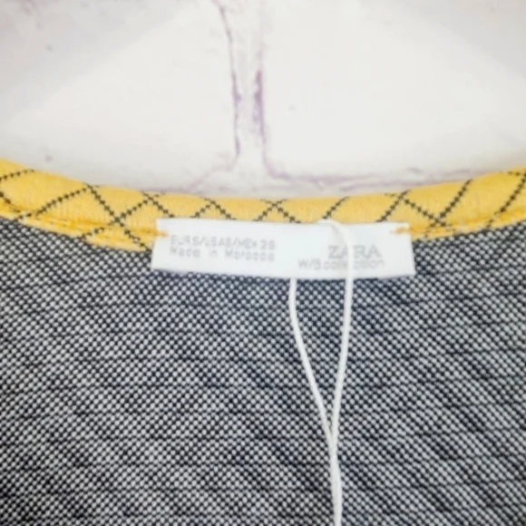 🟡 Zara🟡 NWOT 🍁 Geometric Patterned Tunic🖖 Sz S - Picture 5 of 10